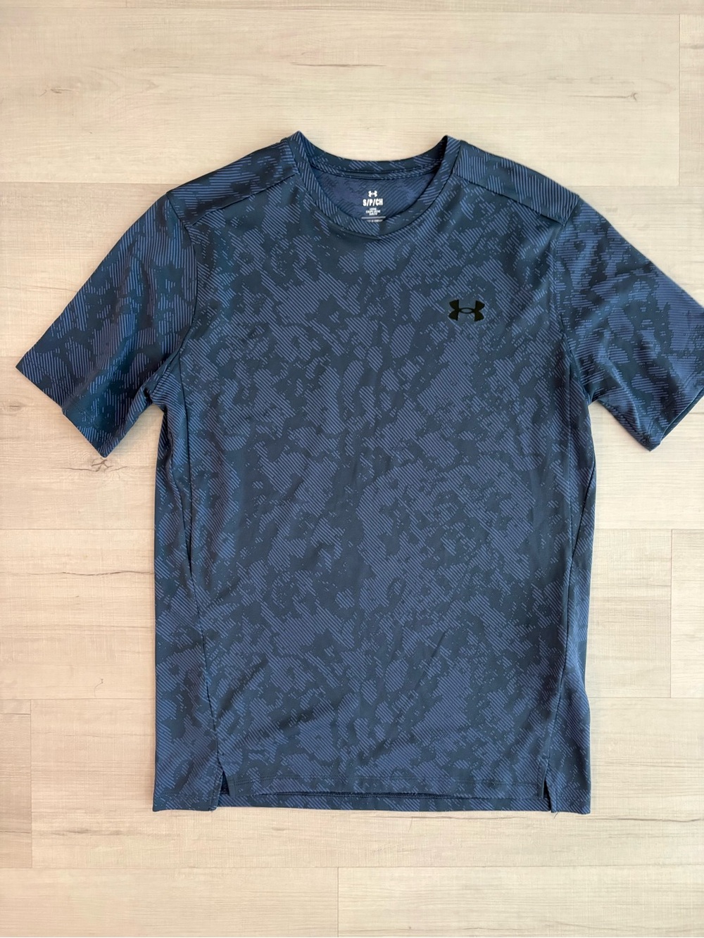 Under Armour Men’s Short Sleeve Performance Tee - Blue/Black Pattern